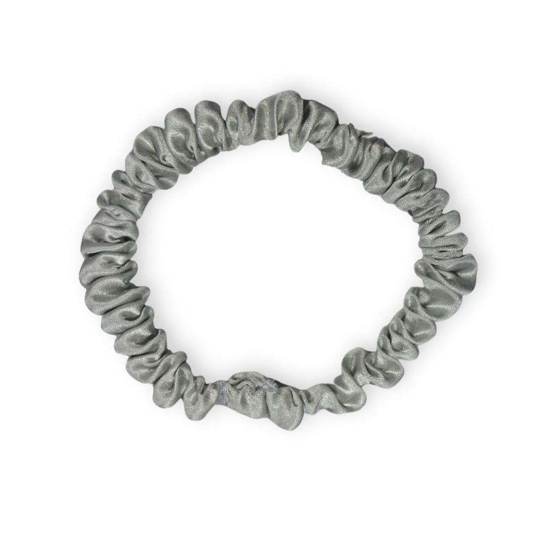 SILKE SCRUNCHIE MINI (3-pack) - SILVER