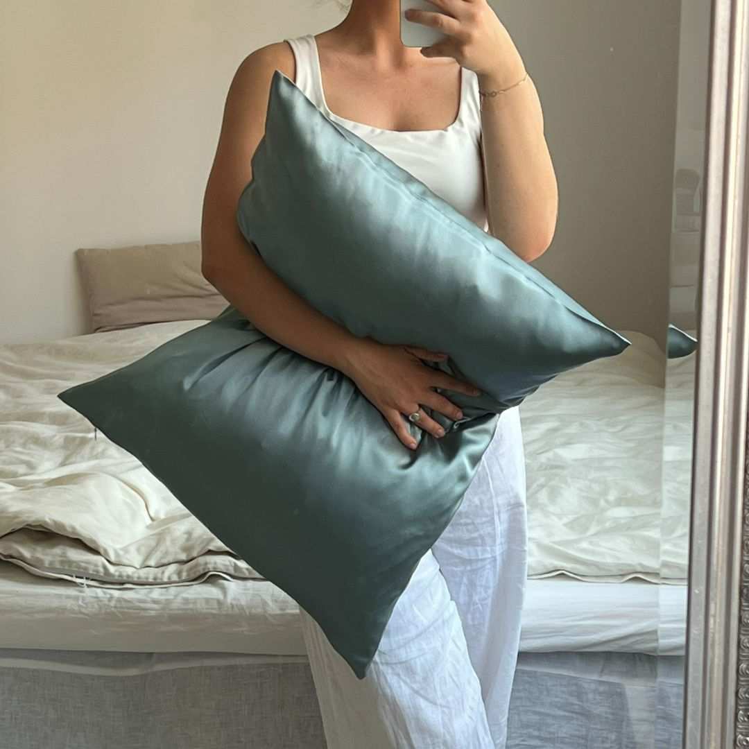 Silke pudebetræk - Ocean