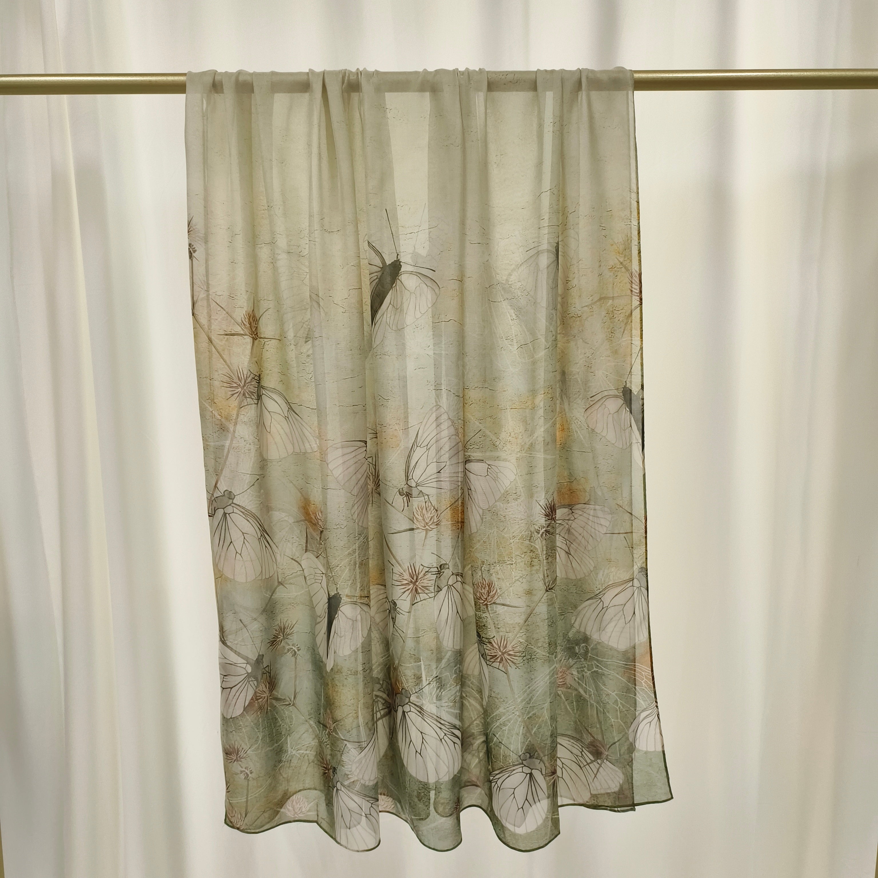 Italiensk Silkeslips | Naturmix | 110x180 cm