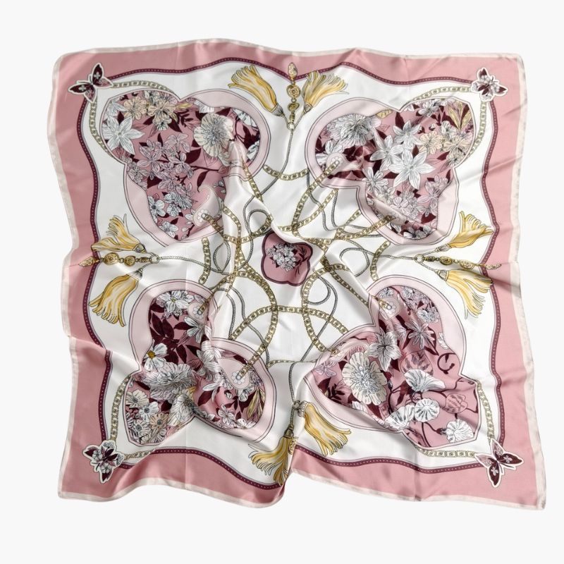 silketørklæde i pink