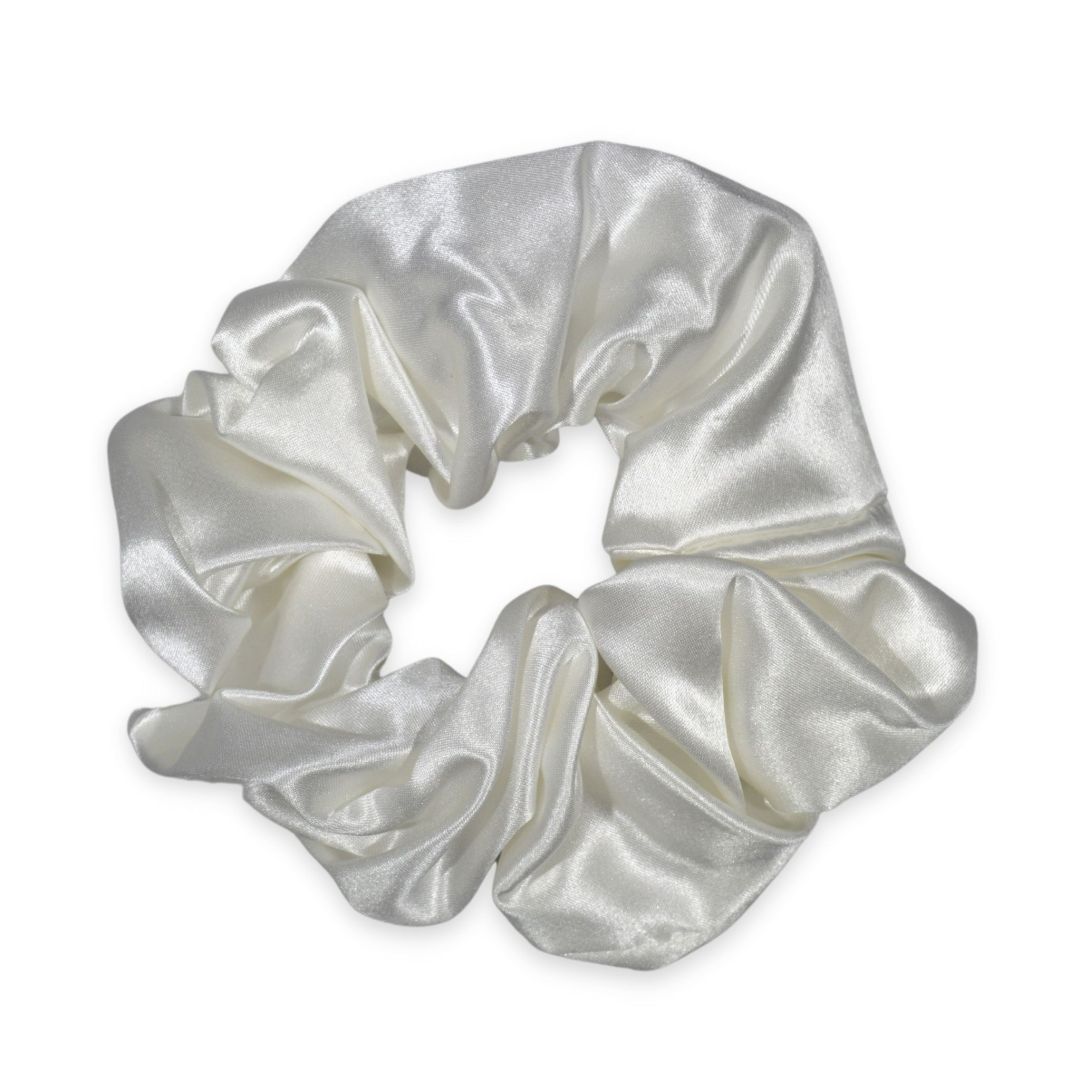 SILKE SCRUNCHIE STOR - VIT