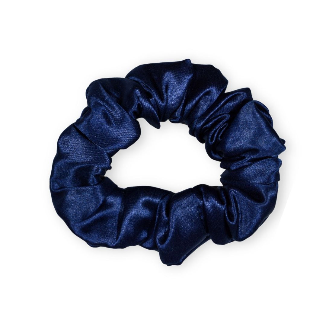 SILKE SCRUNCHIE ORIGINAL - NAVY BLÅ