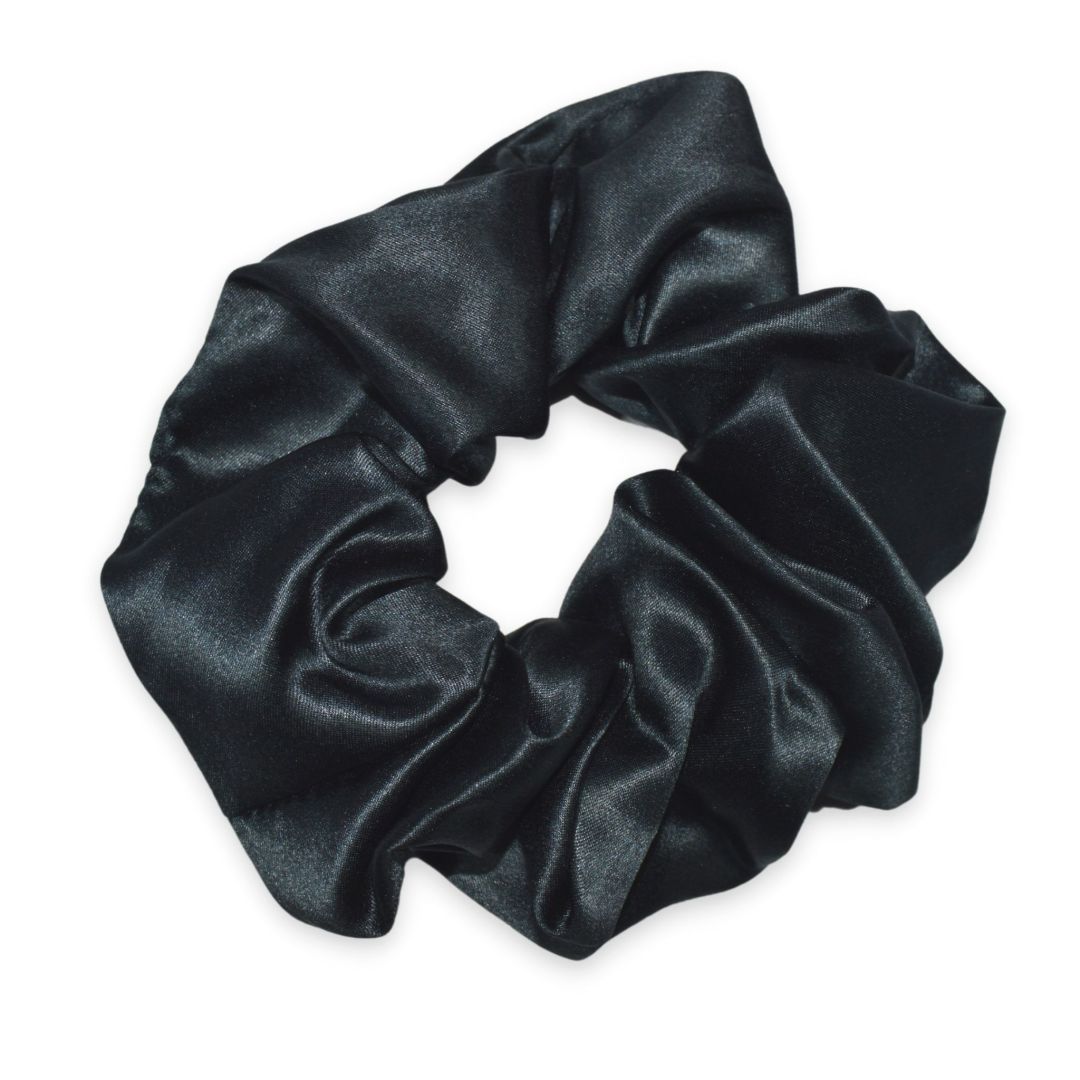 Silke scrunchie sort stor